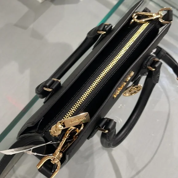 Michael Kors Sheila Small Center Zip Satchel Shoulder Crossbody Bag Non Leather - Picture 5 of 16